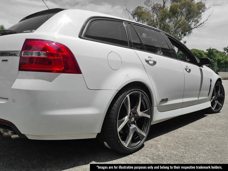 Load image into Gallery viewer, Rseries VF2 20" 5X120 Gunmetal Machined Face Wheels