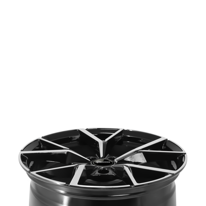 Load image into Gallery viewer, Rseries AV108 19" 5X112 Gloss Black Machined Face Wheels