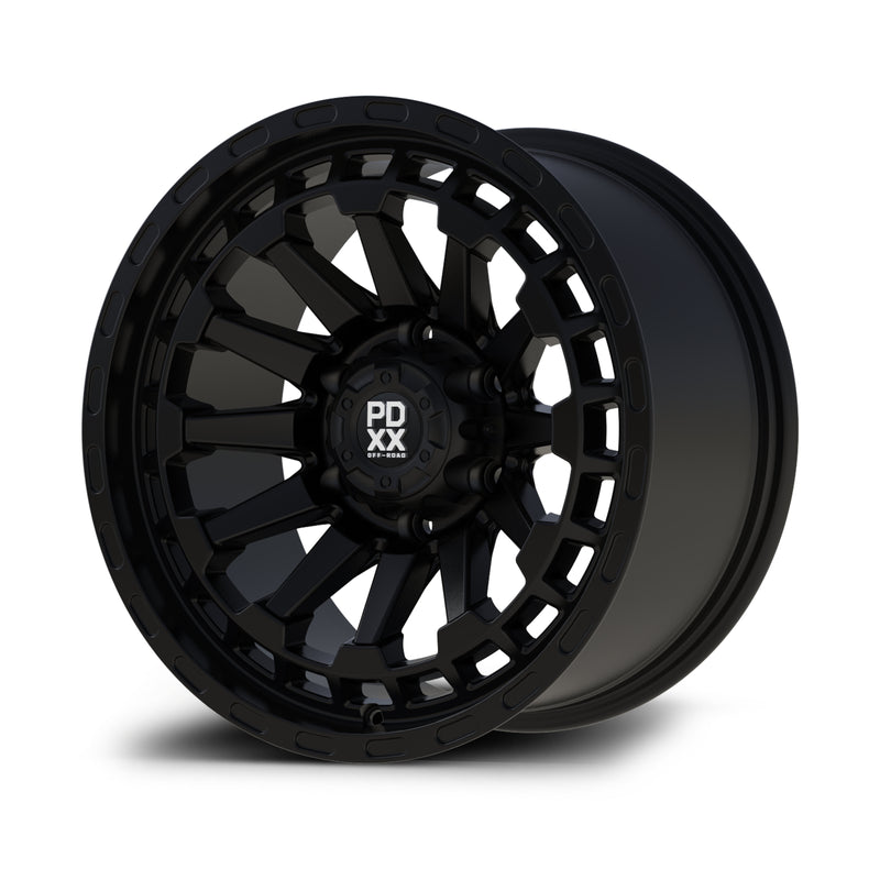 Load image into Gallery viewer, PDXX BEAST 17" 6X139.7 Satin Black Wheels
