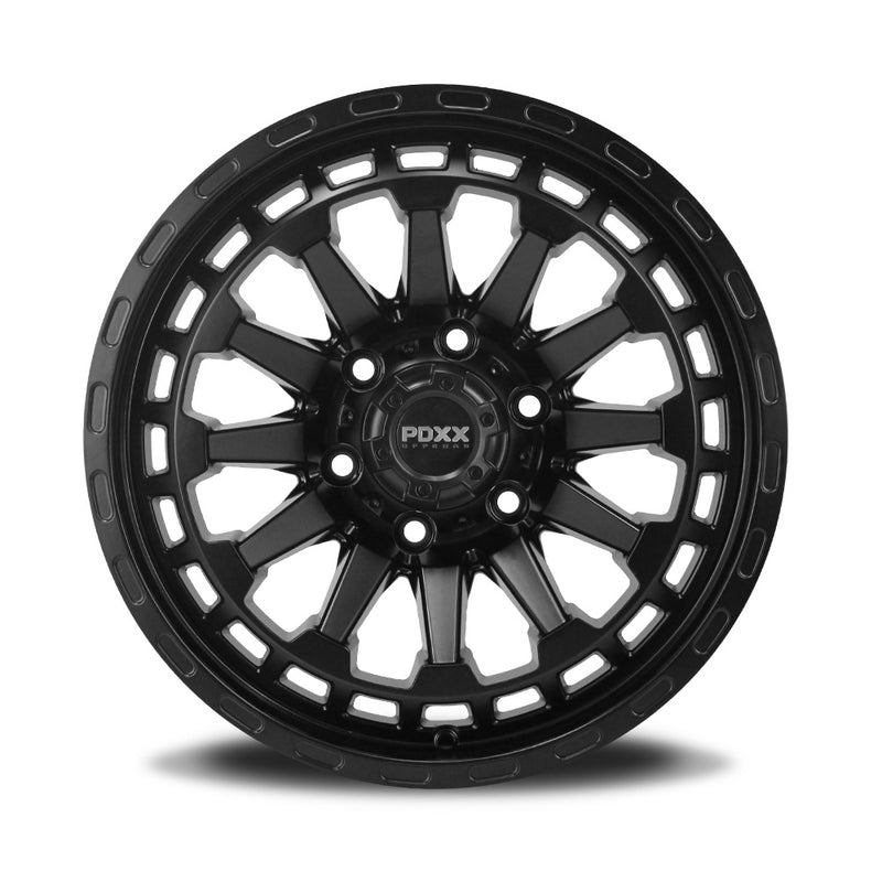 Load image into Gallery viewer, PDXX BEAST 17" 6X139.7 Satin Black Wheels