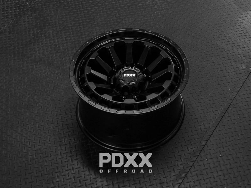 Load image into Gallery viewer, PDXX BEAST 17" 6X139.7 Satin Black Wheels