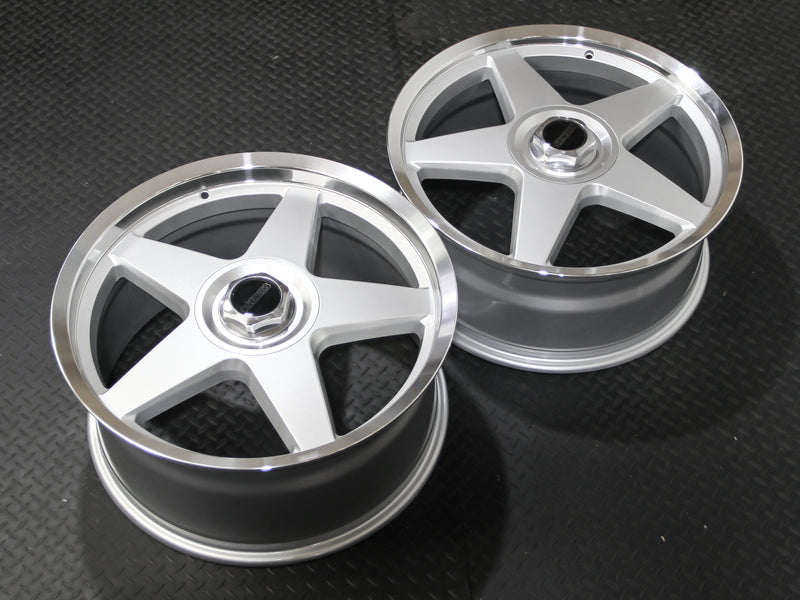 Load image into Gallery viewer, Rseries CANNON PLUS  20" 5X120  Silver Machined Lip  Wheels