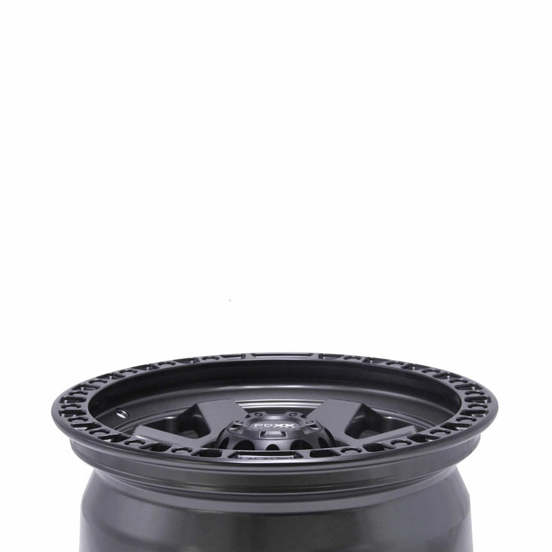 Load image into Gallery viewer, PDXX DOMINATOR 17" 6X139.7 Gunmetal w/Black Ring Wheels