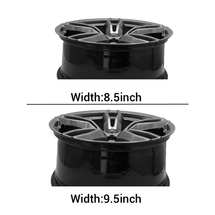 Load image into Gallery viewer, Rseries F1 20" 5X120 Hyper Shadow Wheels