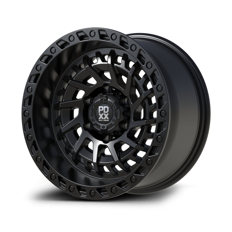 Load image into Gallery viewer, PDXX STIX 17" 6X139.7 Satin Black Wheels