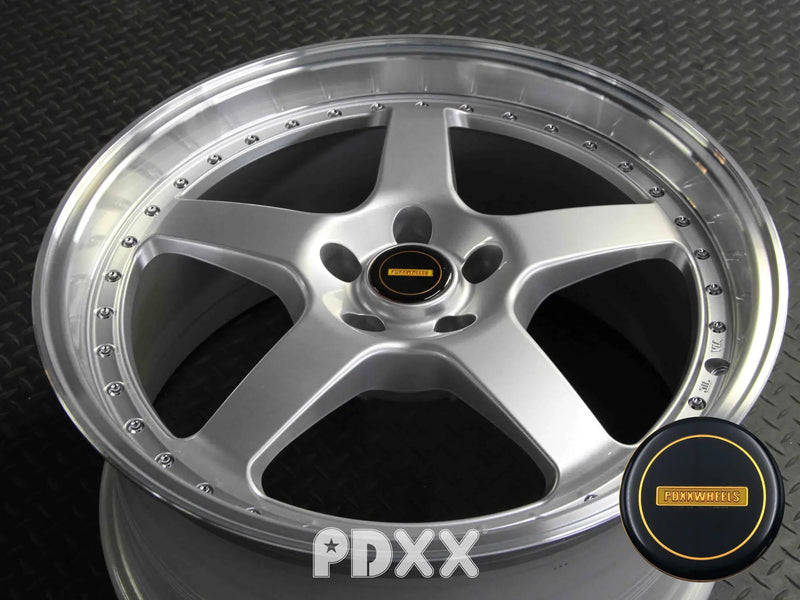 Load image into Gallery viewer, Rseries SVFR 20" 5X114.3  Silver Machined Lip  Wheels+Tyres