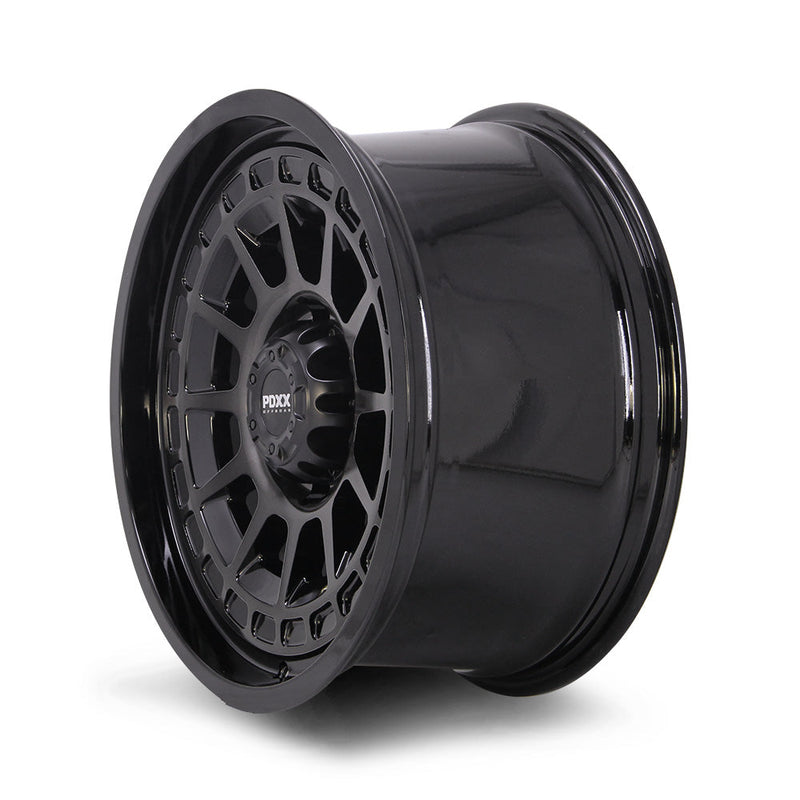 Load image into Gallery viewer, PDXX TAKEDOWN 18" 6X139.7 Dark Tint/Gloss Black Wheels+Tyres