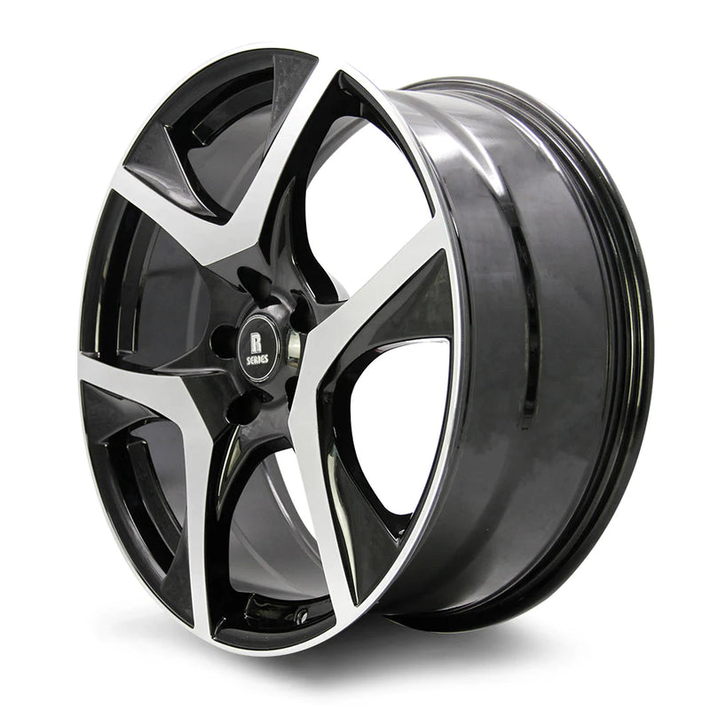 Load image into Gallery viewer, Rseries VF2 20" 5X120 Gloss Black Machined Face Wheels+Tyres
