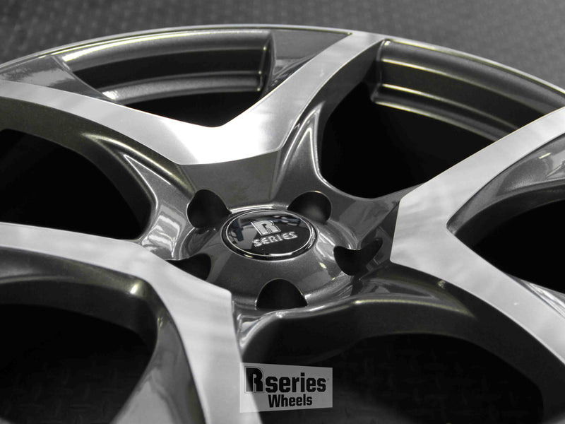 Load image into Gallery viewer, Rseries VF2 20" 5X120 Gunmetal Machined Face Wheels