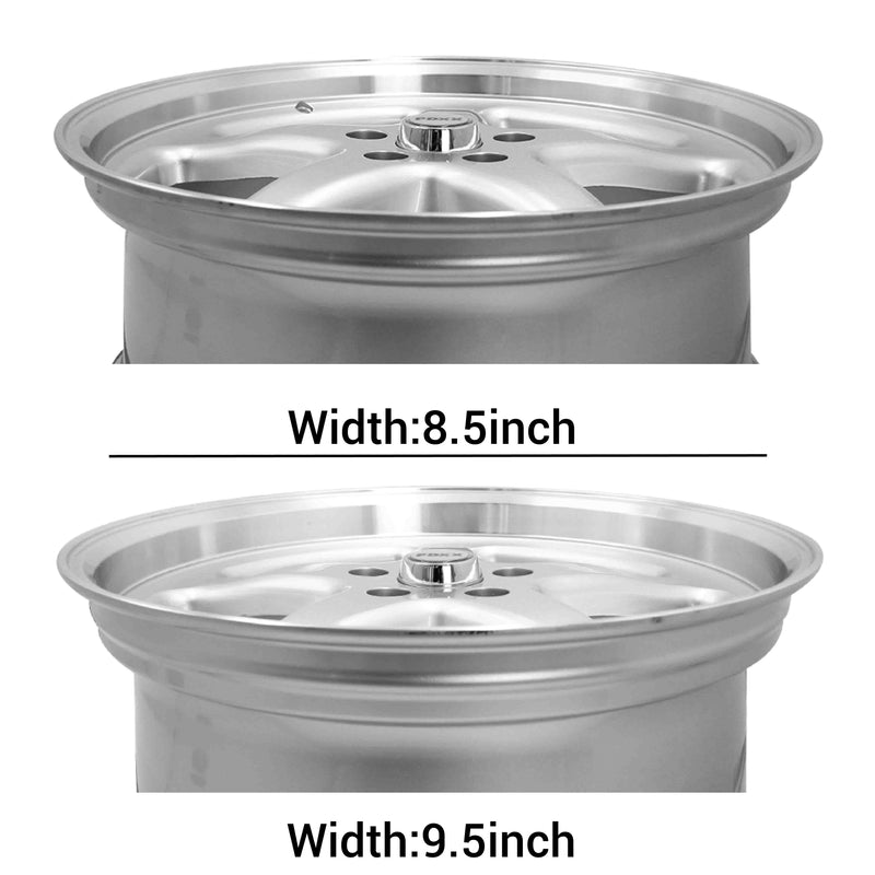 Load image into Gallery viewer, Rseries WS MAX 20" 5X120 Silver Machined Lip Wheels