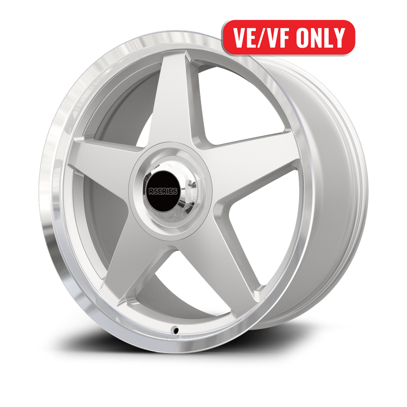 Load image into Gallery viewer, Rseries CANNON  20" 5X120  Silver Machined Lip  Wheels
