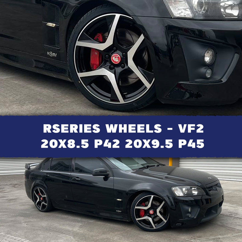 Load image into Gallery viewer, Rseries VF2 20" 5X120 Gunmetal Machined Face Wheels