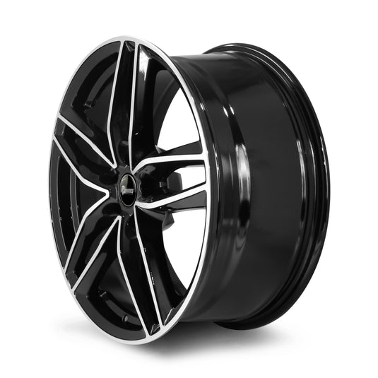 Rseries AV282 19" 5X112 Gloss Black Machined Face Wheels