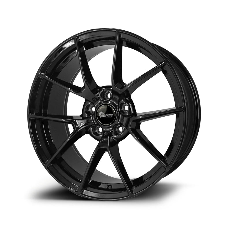 Load image into Gallery viewer, Rseries BM358 19&quot; 5X112 Gloss Black Wheels
