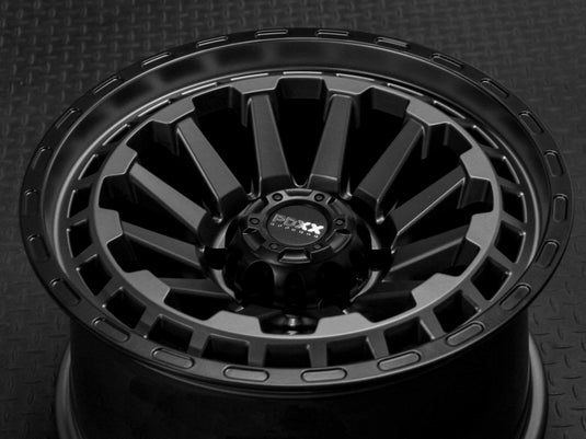 PDXX BEAST 17" 6X139.7 Satin Gunmetal w/Black Ring Wheels