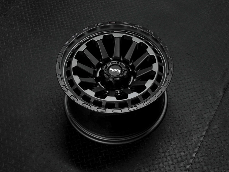 Load image into Gallery viewer, PDXX BEAST 17&quot; 6X139.7 Satin Gunmetal w/Black Ring Wheels+Tyres
