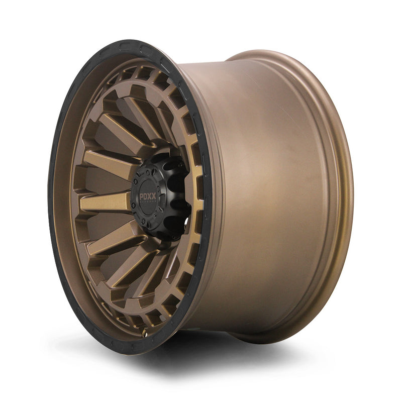 Load image into Gallery viewer, PDXX BEAST 17&quot; 6X139.7 Satin Bronze w/Black Ring Wheels+Tyres
