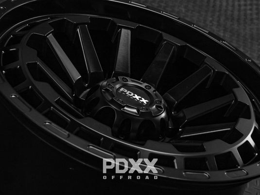 PDXX BEAST 17" 6X139.7 Satin Black Wheels+Tyres