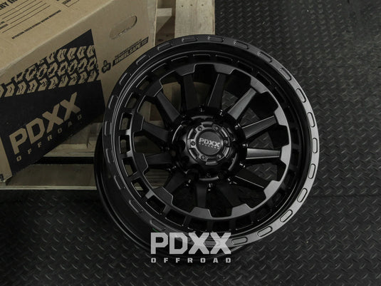 PDXX BEAST 17" 6X139.7 Satin Black Wheels+Tyres