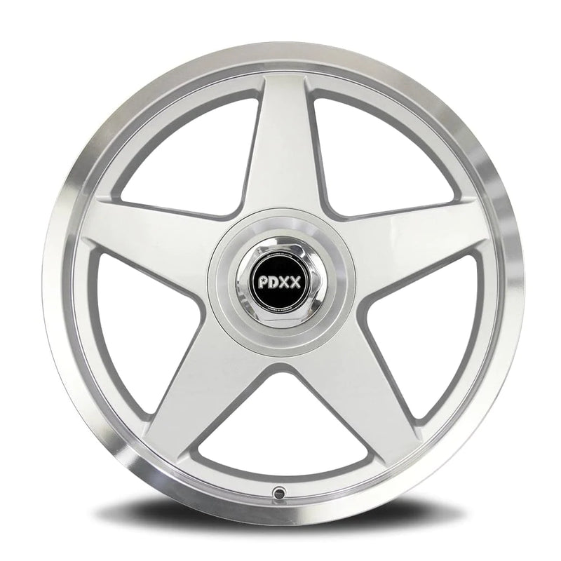 Load image into Gallery viewer, Rseries CANNON 20&quot; 5X120  Silver Machined Lip  Wheels+Tyres
