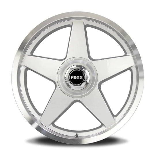 Rseries CANNON 20" 5X120  Silver Machined Lip  Wheels+Tyres