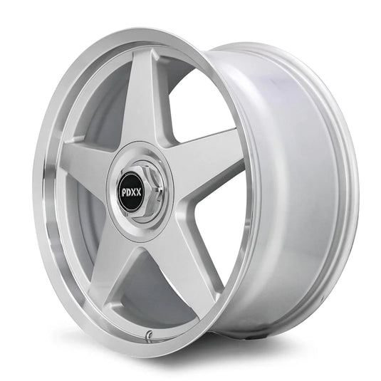 Rseries CANNON 20" 5X120  Silver Machined Lip  Wheels+Tyres