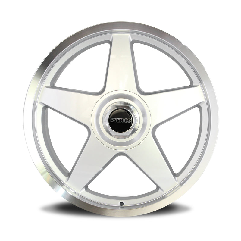 Load image into Gallery viewer, Rseries CANNON PLUS  20&quot; 5X120  Silver Machined Lip  Wheels
