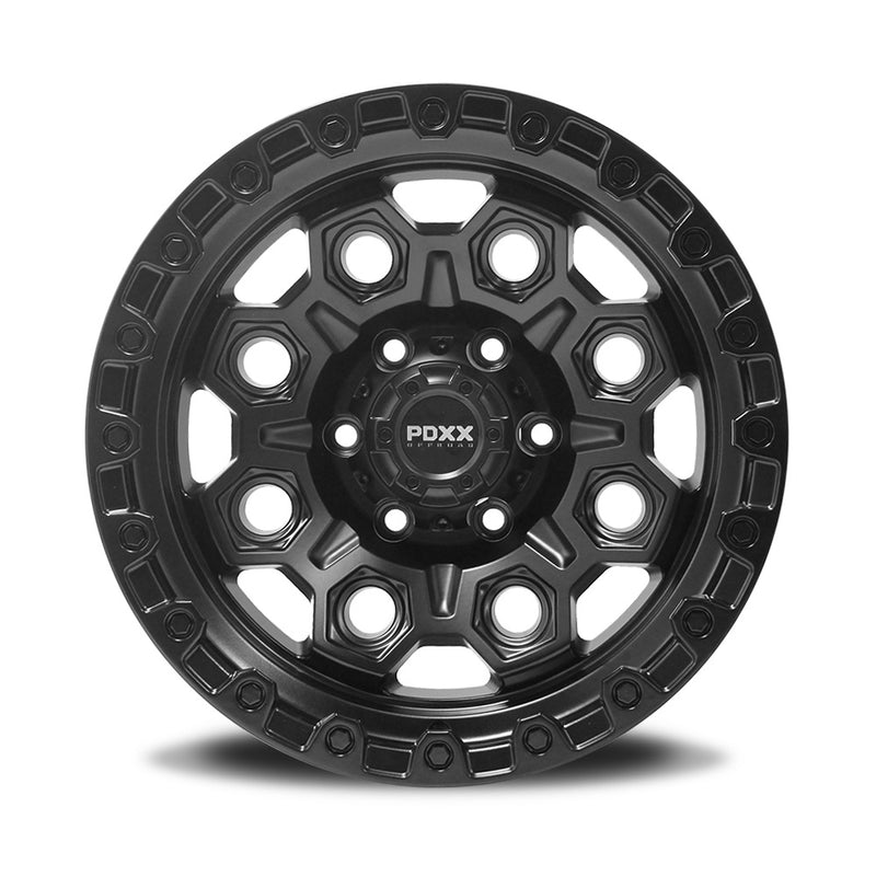 Load image into Gallery viewer, PDXX CONQUEST 17&quot; 6X139.7 Satin Black Wheels
