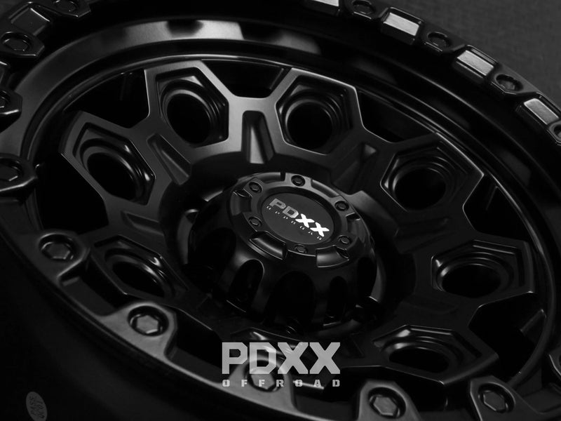 Load image into Gallery viewer, PDXX CONQUEST 17&quot; 6X139.7 Satin Black Wheels
