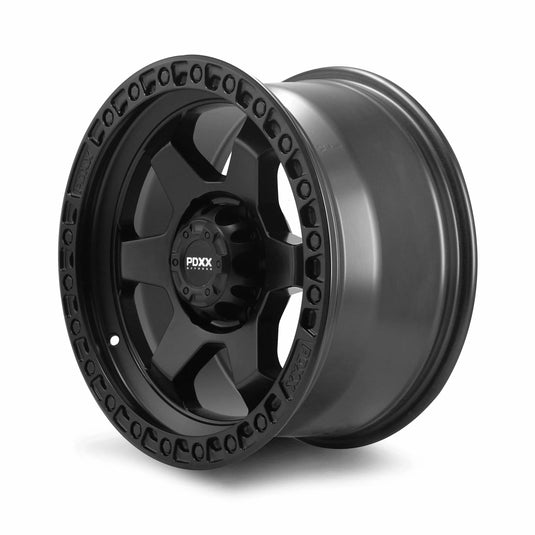 PDXX DOMINATOR 17" 6X139.7 Satin Black Wheels+Tyres