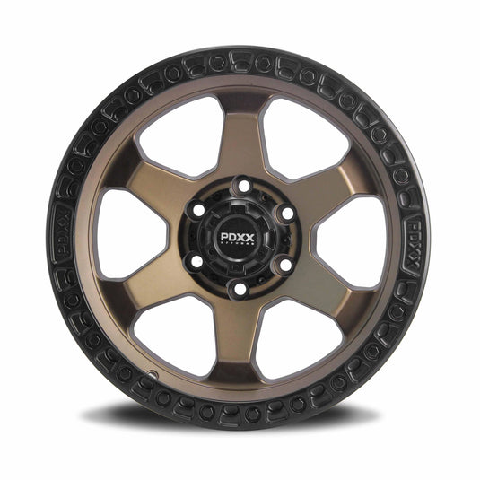 PDXX DOMINATOR 18" 6X139.7 Satin Bronze w/Black Ring Wheels+Tyres