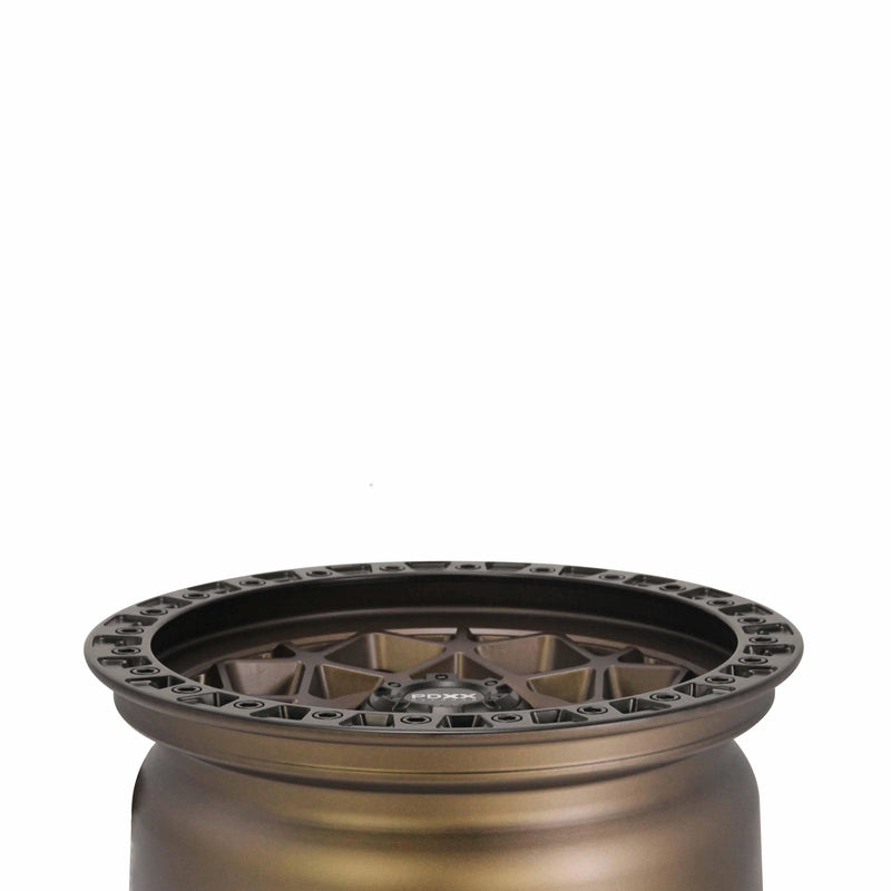 Load image into Gallery viewer, PDXX ENFORCER 17&quot; 6X139.7 Satin Bronze w/Black Ring Wheels
