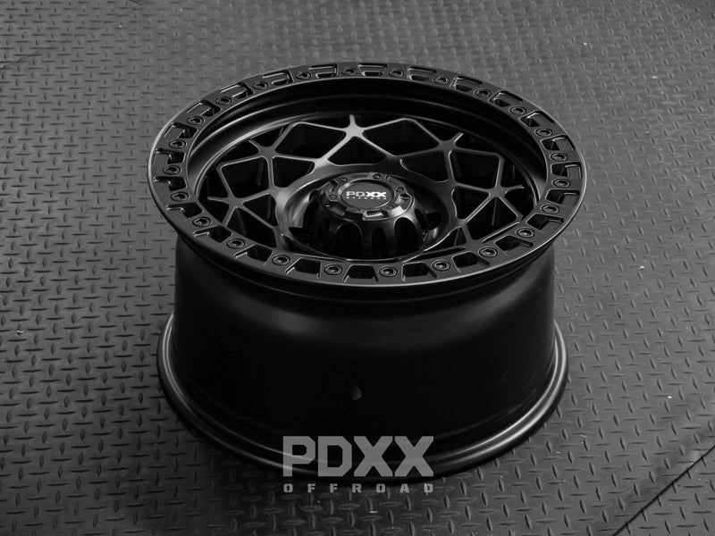 Load image into Gallery viewer, PDXX ENFORCER 17&quot; 6X139.7 Satin Black Wheels
