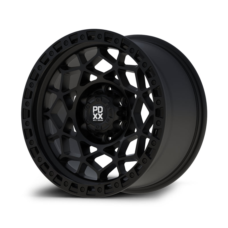 Load image into Gallery viewer, PDXX ENFORCER 17&quot; 6X139.7 Satin Black Wheels
