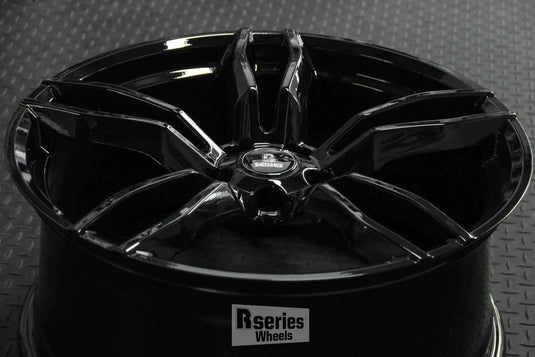 Rseries F1 20" 5X120 Gloss Black Wheels+Tyres