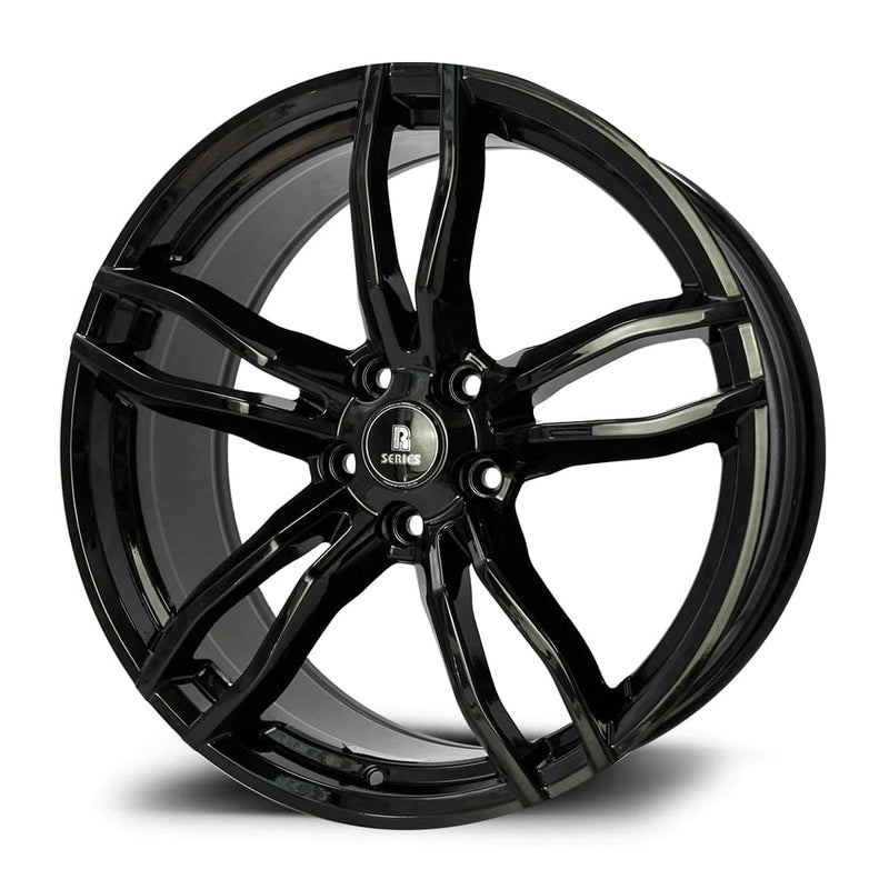 Load image into Gallery viewer, Rseries F1 20&quot; 5X120 Gloss Black Wheels
