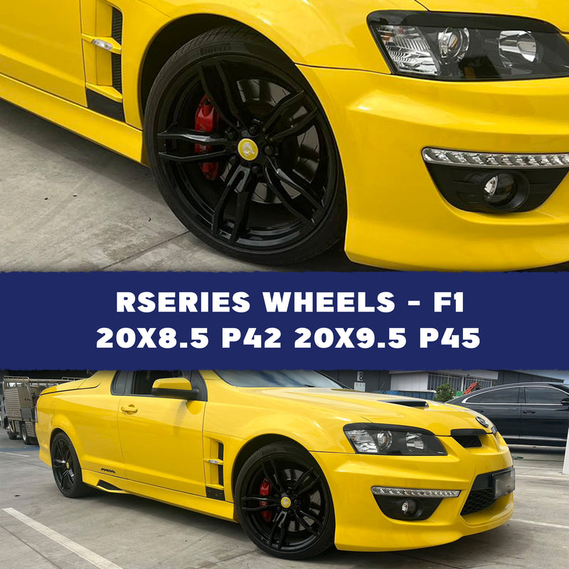 Load image into Gallery viewer, Rseries F1 20&quot; 5X120 Gloss Black Wheels
