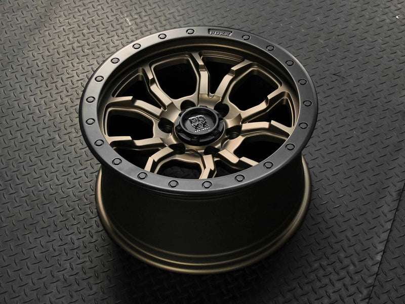 Load image into Gallery viewer, PDXX FURY 17&quot; 6X139.7 Satin Bronze w/Black Ring Wheels+Tyres
