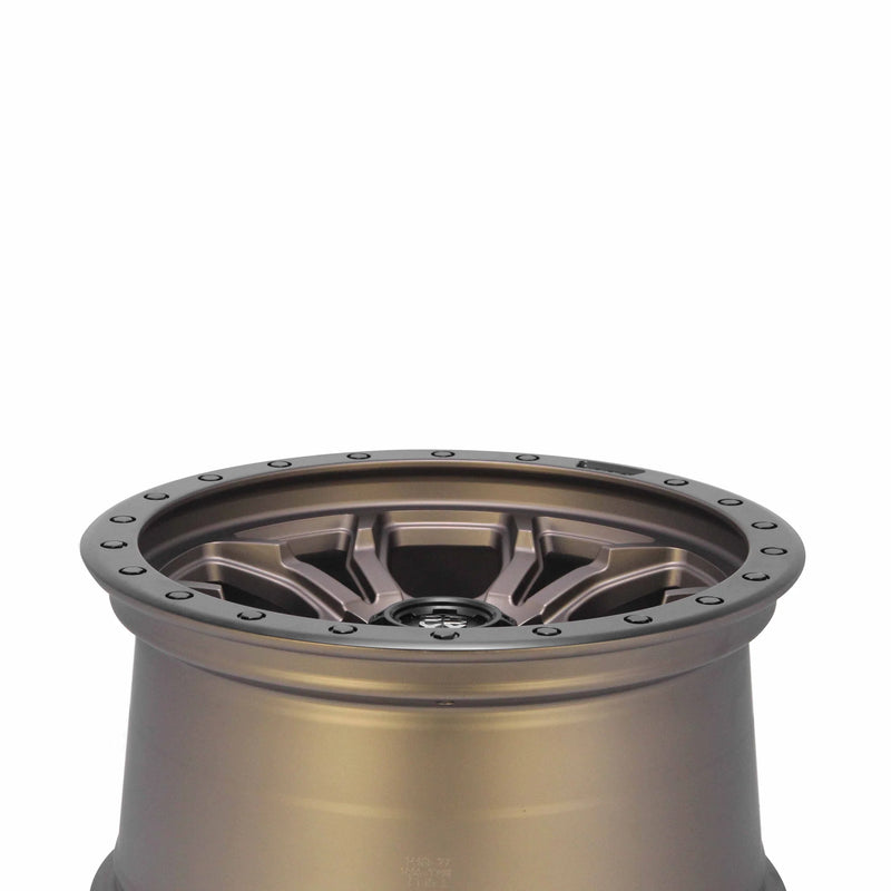 Load image into Gallery viewer, PDXX FURY 17&quot; 6X139.7 Satin Bronze w/Black Ring Wheels+Tyres
