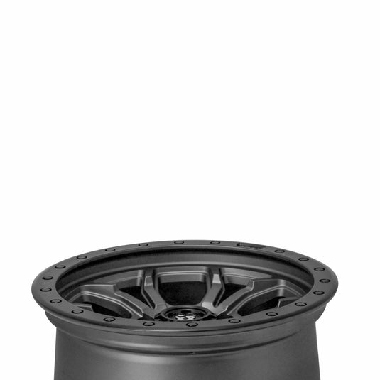 PDXX FURY 17" 6X114.3 Satin Gunmetal w/Black Ring Wheels+Tyres