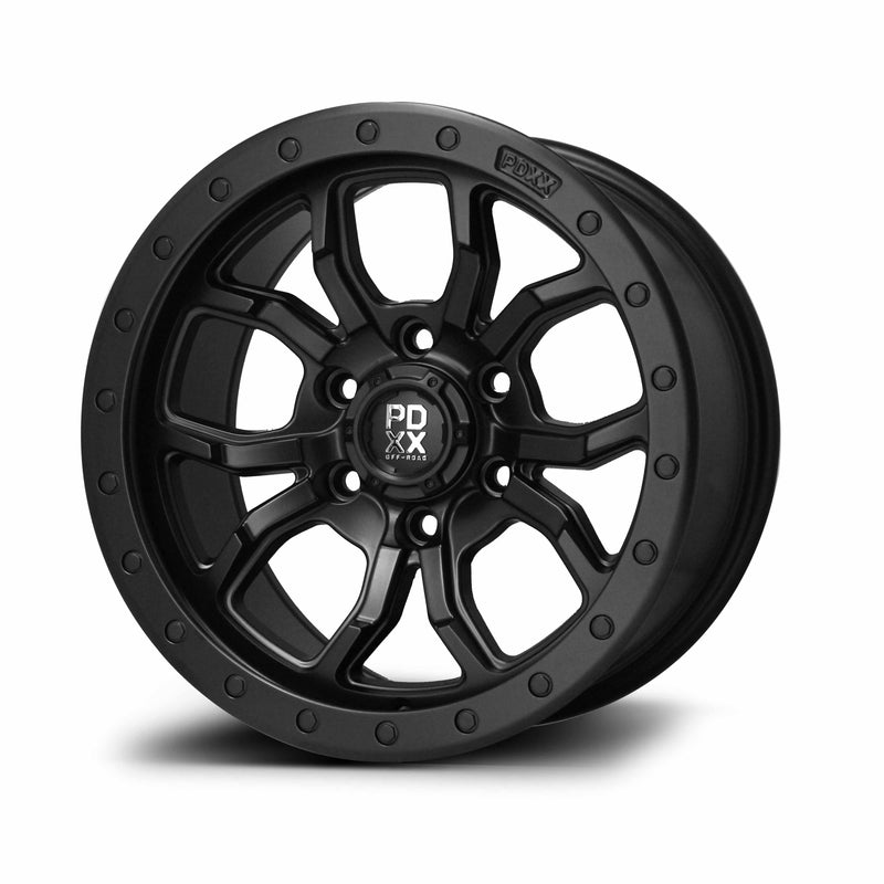 Load image into Gallery viewer, PDXX FURY 17&quot; 6X139.7 Satin Black Wheels
