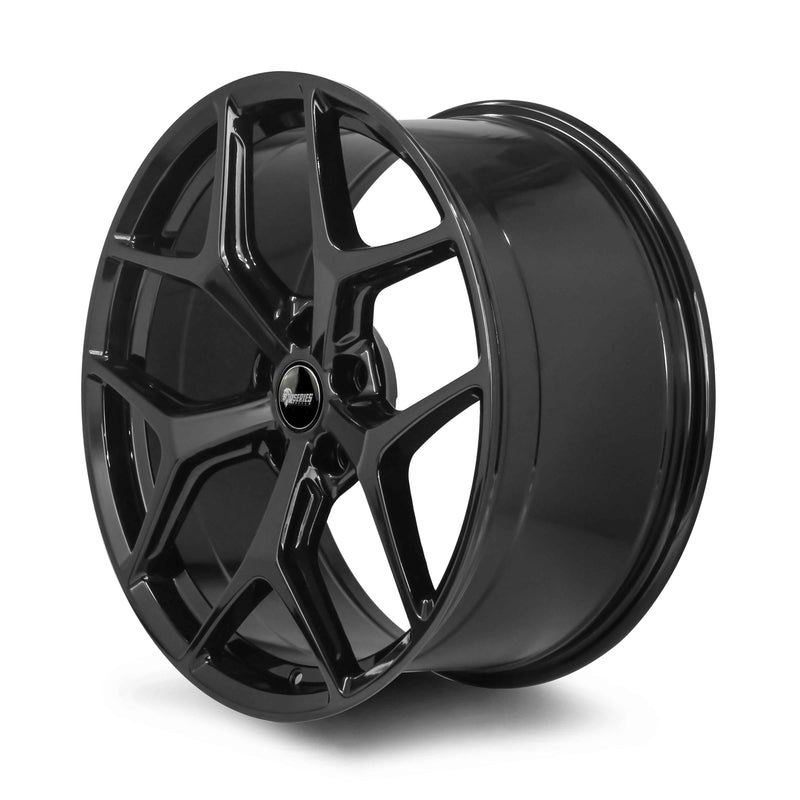 Load image into Gallery viewer, Rseries GTS 20&quot; 5X120 Gloss Black Wheels
