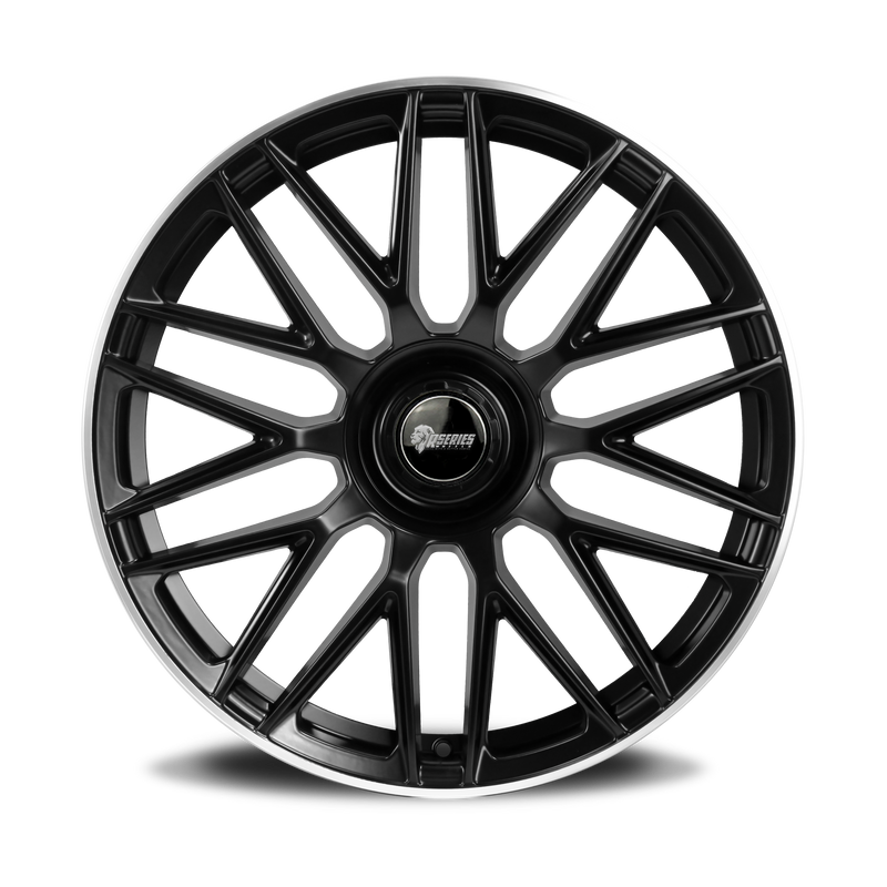 Load image into Gallery viewer, Rseries MC173 19&quot; 5X112 Satin Black Machined Lip Wheels
