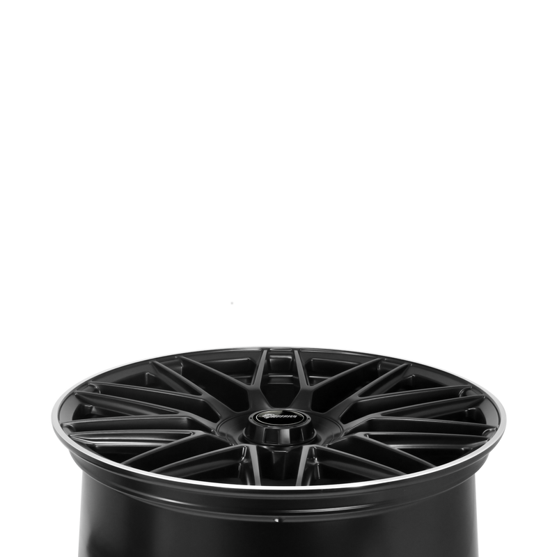 Load image into Gallery viewer, Rseries MC173 19&quot; 5X112 Satin Black Machined Lip Wheels
