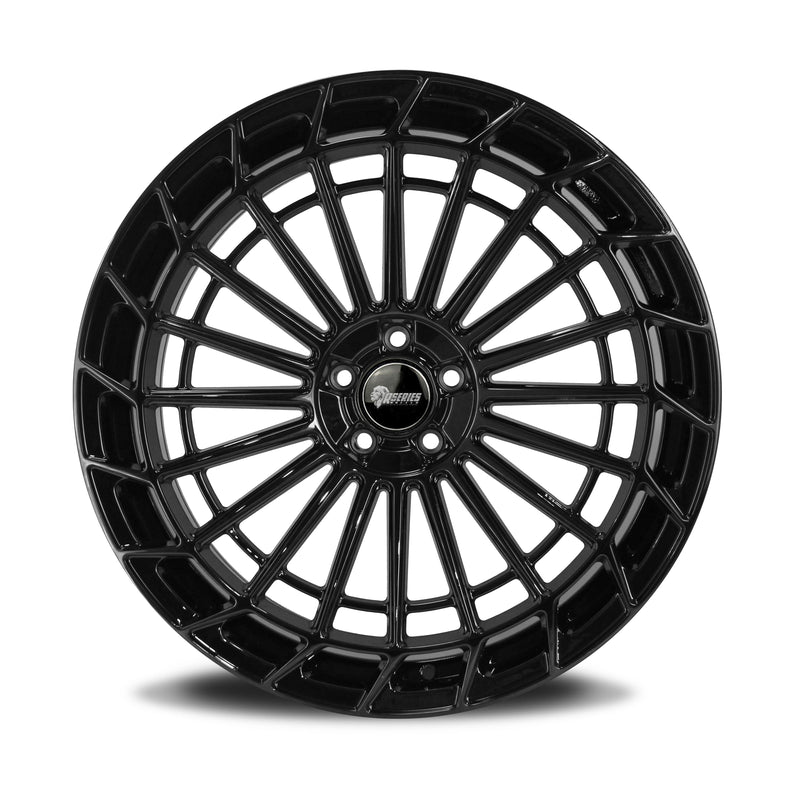 Load image into Gallery viewer, Rseries MC877 22&quot; 5X112 Gloss Black Wheels
