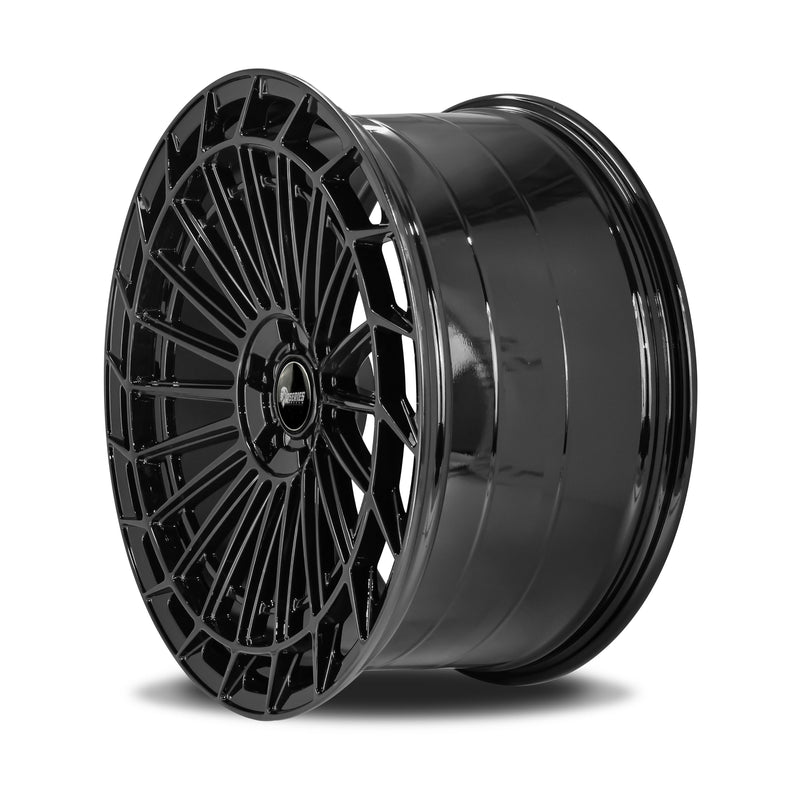 Load image into Gallery viewer, Rseries MC877 20&quot; 5X112 Gloss Black Wheels
