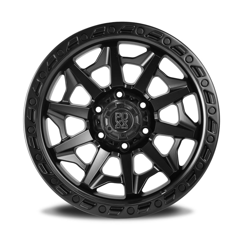 Load image into Gallery viewer, PDXX VIKING 18&quot; 6X139.7 Satin Black Wheels
