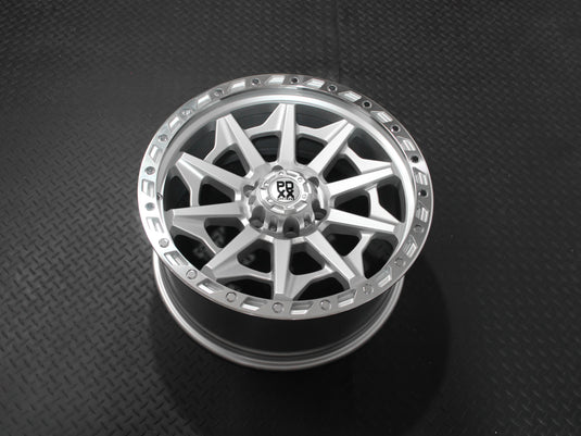 PDXX VIKING 20" 6X139.7 Silver w/Machined Ring Wheels