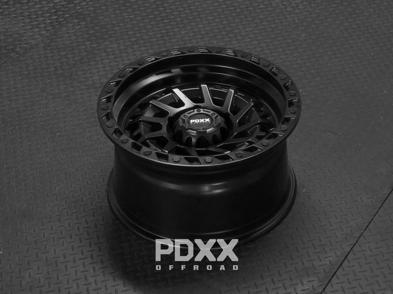 Load image into Gallery viewer, PDXX STIX 17&quot; 6X139.7 Satin Black Wheels+Tyres
