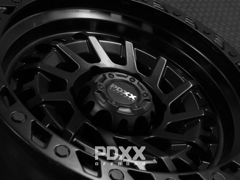 Load image into Gallery viewer, PDXX STIX 17&quot; 6X139.7 Satin Black Wheels
